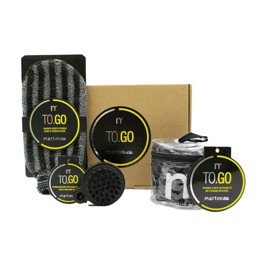 Набір MARTINI SPA To.Go Kit Shower (мочалка-сітка, 1 шт + скраб-рукавичка, 1 шт + масажер для шкіри голови, 1 шт) (7811WEB)